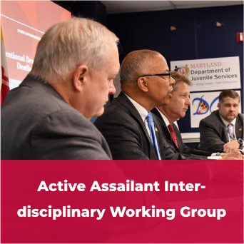 A clickable tile displaying the words 'Active Assailant Interdisciplinary Working Group'