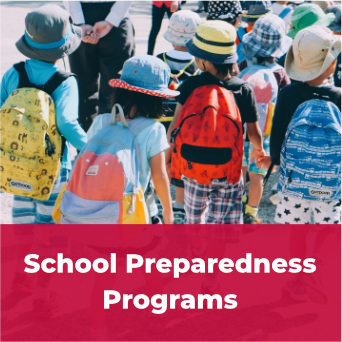 A clickable tile displaying the words 'school preparedness programs'