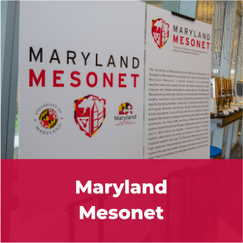 A clickable tile displaying the words 'Maryland Mesonet' and the mesonet's logo