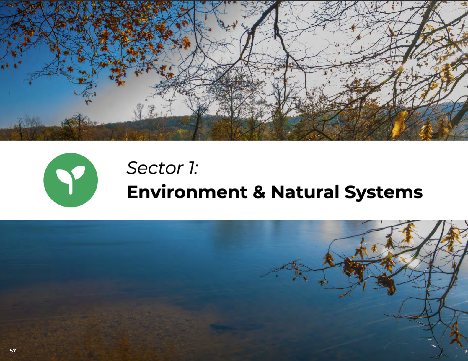 The cover image of Chapter 1 of the Resilient Maryland strategy document