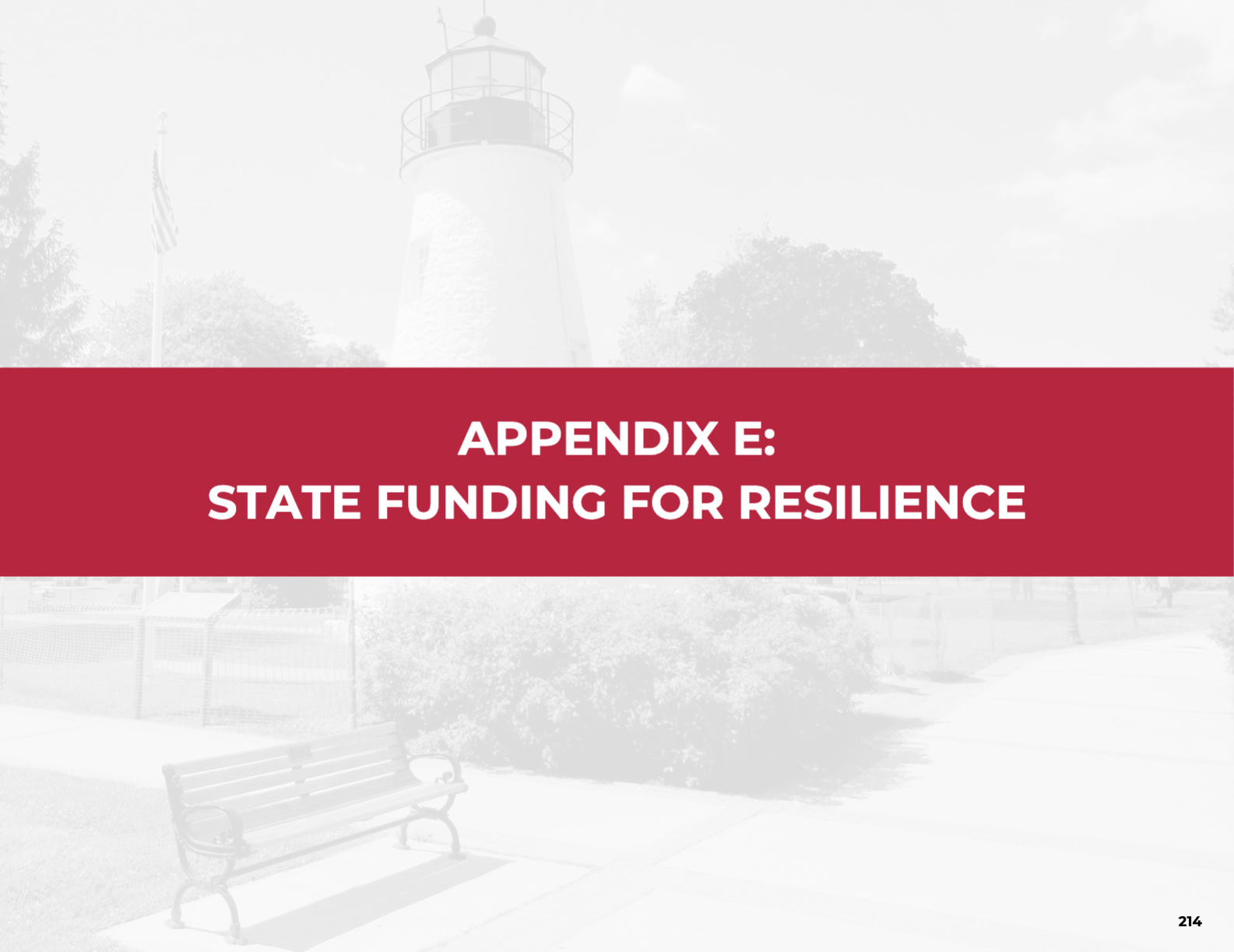 The cover image of Appendix E of the Resilient Maryland strategy document