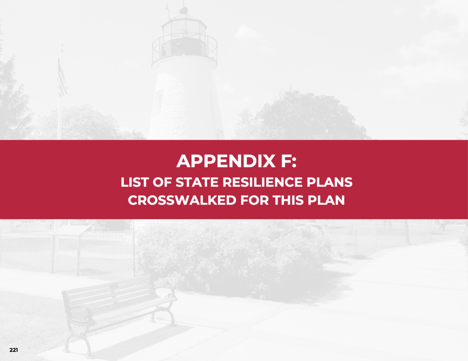 The cover image of Appendix F of the Resilient Maryland strategy document