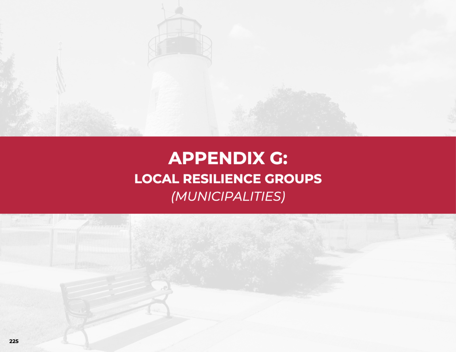 The cover image of Appendix G of the Resilient Maryland strategy document