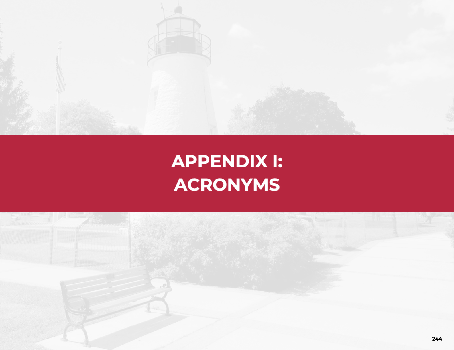 The cover image of Appendix I of the Resilient Maryland strategy document