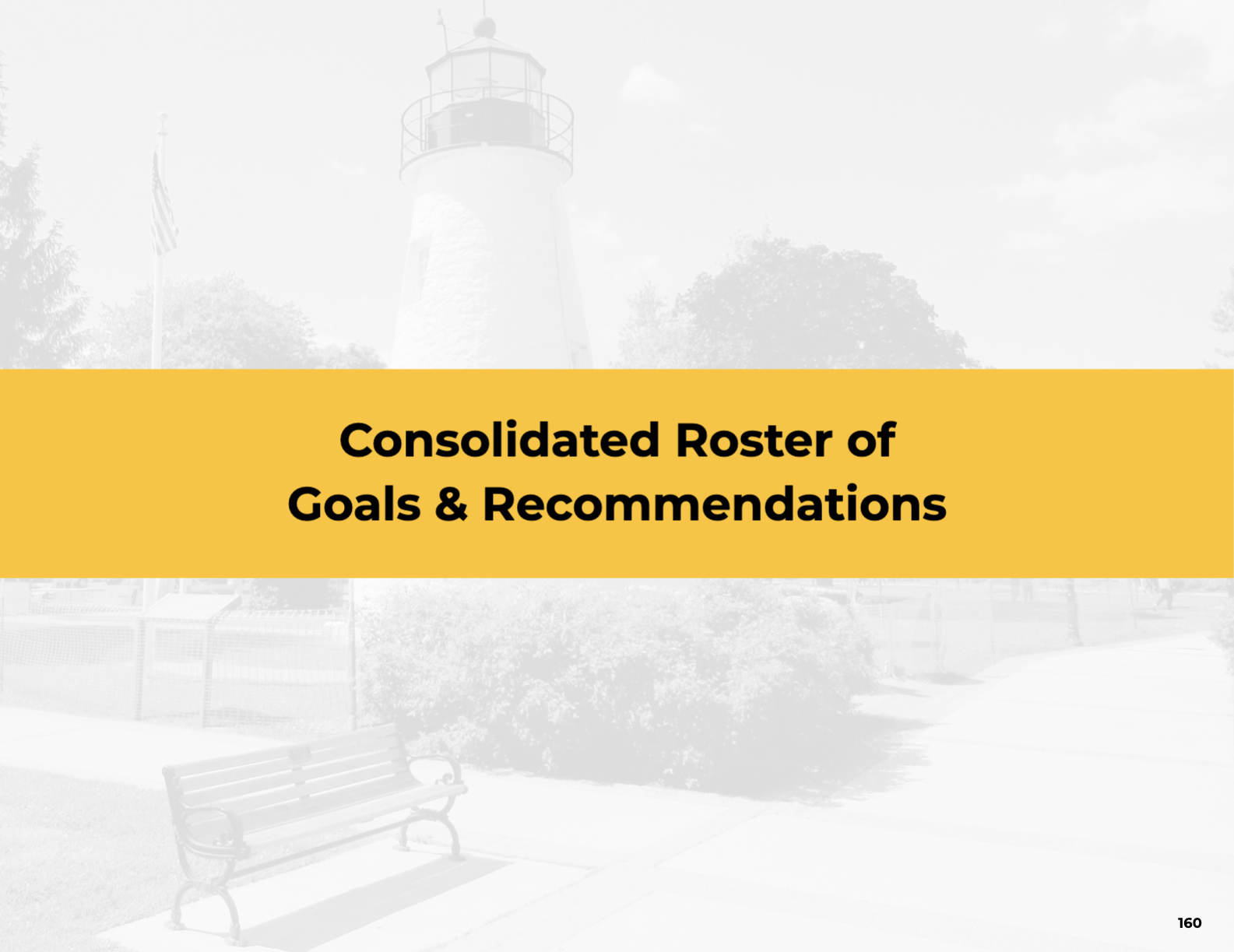 The cover image of the Consolidated Goals & Recommendations section of the Resilient Maryland strategy document